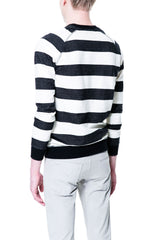 Striped black and white sweatshirt